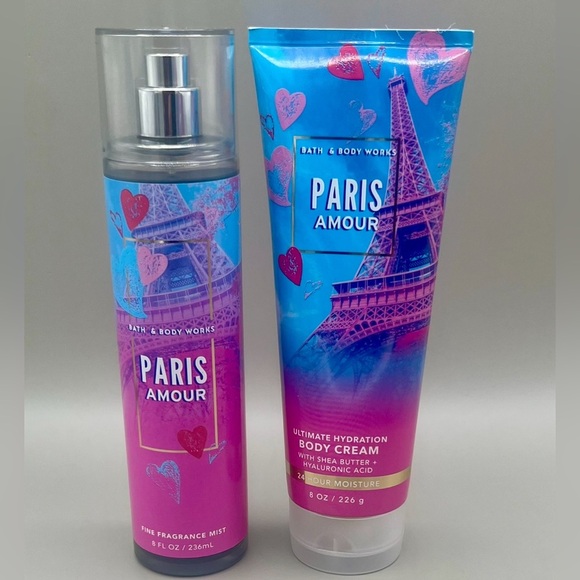Bath & Body Works PARIS AMOUR 2 Pc Set Fine Fragrance & Body Cream NEW - Picture 2 of 6
